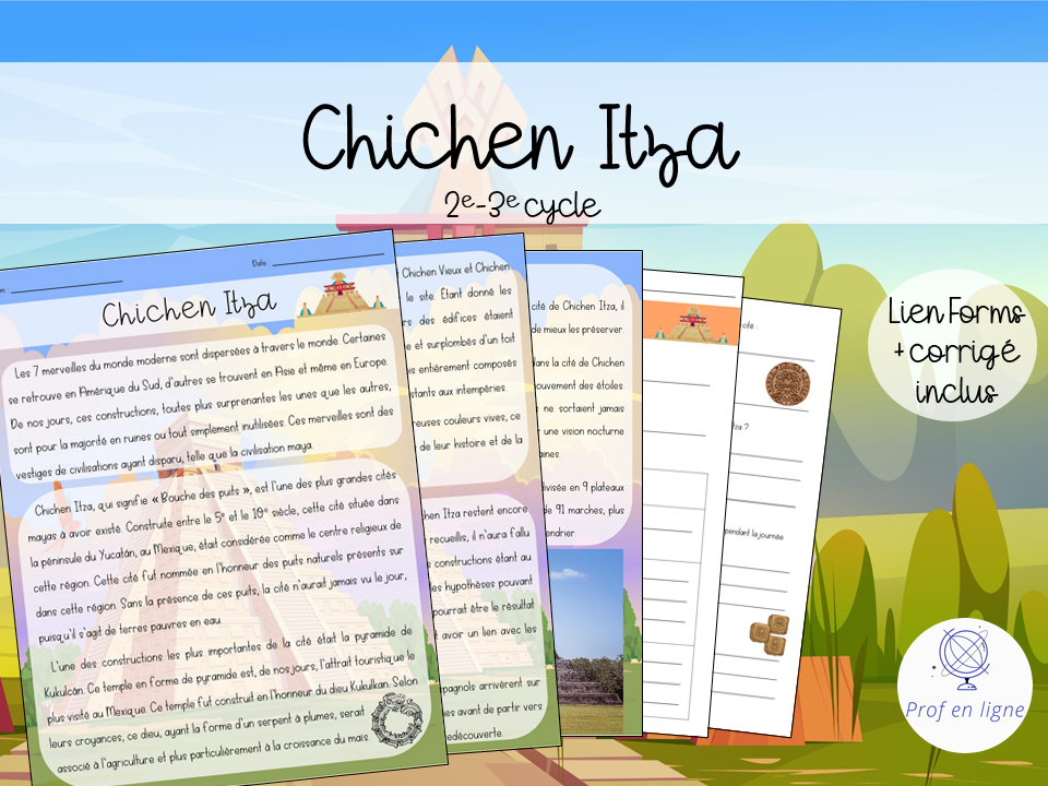 Chichen Itza - Compréhension de lecture