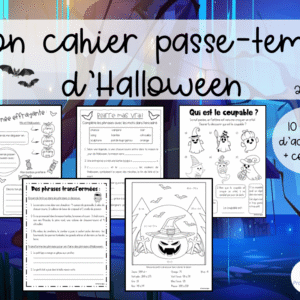Cahier passe-temps Halloween - 2e cycle