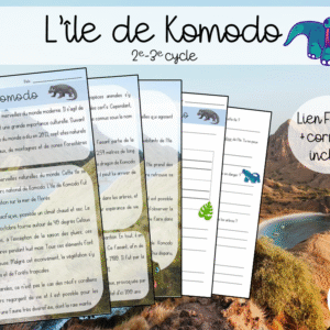Île de Komodo - compréhension lecture