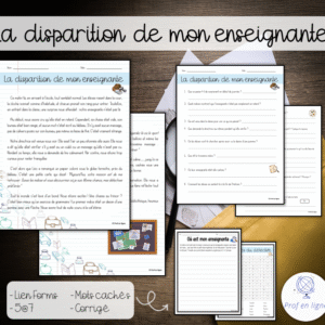 La disparition de mon enseignant(e)
