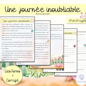 Une journée inoubliable - compréhension lecture