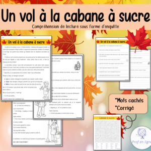 Un vol à la cabane à sucre