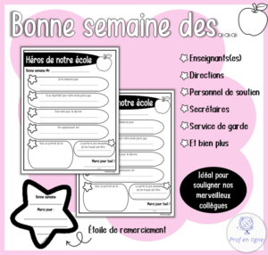 Reconnaissance du personnel scolaire