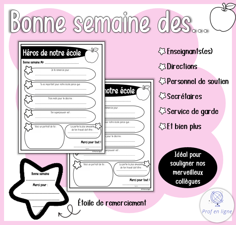 Reconnaissance du personnel scolaire