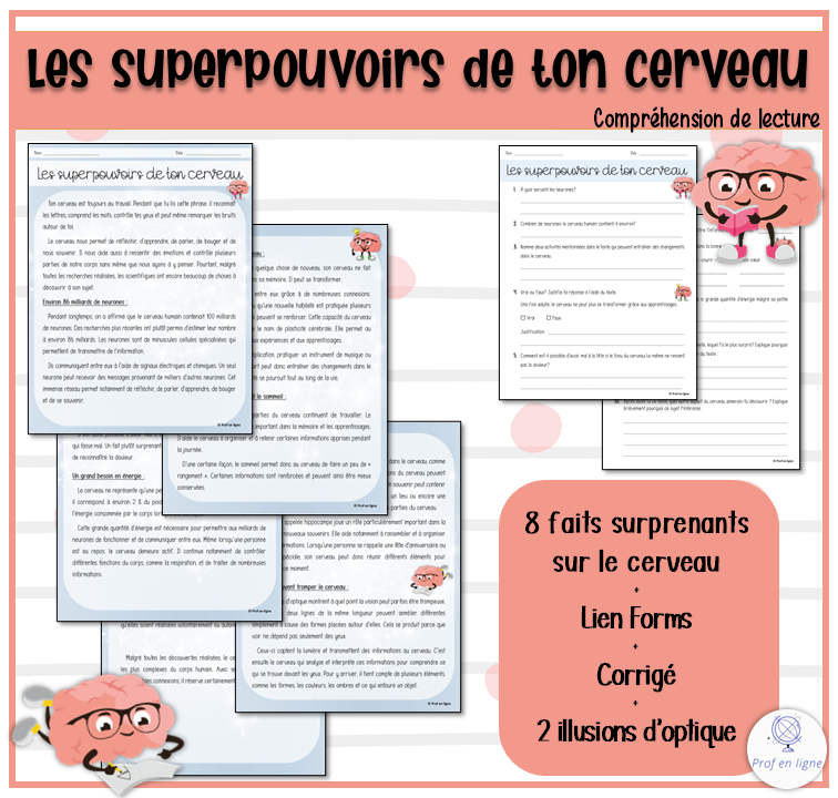 Les superpouvoirs de ton cerveau - compréhension de lecture