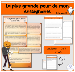 La plus grande peur de mon enseignante - narratif